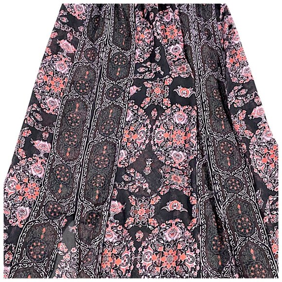 Free People Dress 4 Moroccan Print Halter Slit Summer Boho Goddess Travel Event - Picture 10 of 16